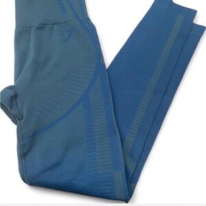 Gymshark seamless teal blue leggings